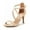 NUDE-NUBUCK, variant on Women's DOLCE Fashion Stilettos Open Toe Pump Heel Sandals
