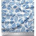 thumbnail image 1 of Soimoi Poly Georgette Fabric Leaves Artistic Print Fabric by Yard 42 Inch Wide, 1 of 3