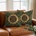 thumbnail image 3 of Gorgeous Throw Pillow Cover Gorgeous Decoration Bohemian Pattern Cotton Linen Cushion Cover Throw Pillow Case with Invisible Zipper for Couch Sofa Bed Chair Car 20x20 Inch, 3 of 14