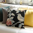thumbnail image 3 of Black Toile Floral Grand Millenial Vintage Cottage Outdoor Decorations Decorative Throw Pillows, 3 of 5