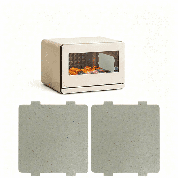 HIBIBUD 2 Pcs Waveguide Cover, Universal Mica Sheet for Microwave Oven, Cut to Size, 108Mmx99Mm