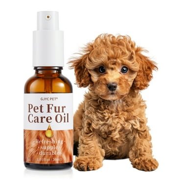 GJYC PET Pet Fur Care Oil Tangle Remover, Shiny & Silky Coat, Natural & Non-Irritating for Dogs & Cats, Leave-in Formula 1.01 fl. oz