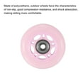 thumbnail image 4 of Unique Bargains Inline Skate Wheels with Bearings 82A Skate Replacement, Light Pink 4 Pack, 4 of 5