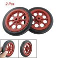 thumbnail image 3 of 2 Pcs Panier de Courses Remplaçable 4.4 Pouces Roues Rouge Noir, 3 of 3