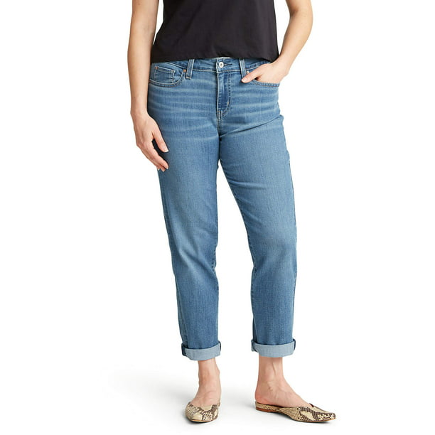 Signature by Levi Strauss & Co. Women's Modern Slim Boyfriend Jeans -  