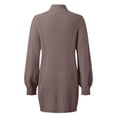 thumbnail image 6 of Prolriy Sweater Dresses for Women 2024 Trendy Autumn Winter Long Sleeve Turtleneck Solid Color Casual Sweater Dress Ladies Sweater Dress Womens Sweater Dress Brown S, 6 of 6