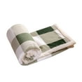 thumbnail image 2 of DAMAI Sherpa Fleece Blanket - Green and White Buffalo Plaid Christmas Blanket, 50" x 60" Double Layer Lamb Wool Blanket, Super Soft Cozy Warm Thick Winter Throw Blankets for Couch and Bed, 2 of 5