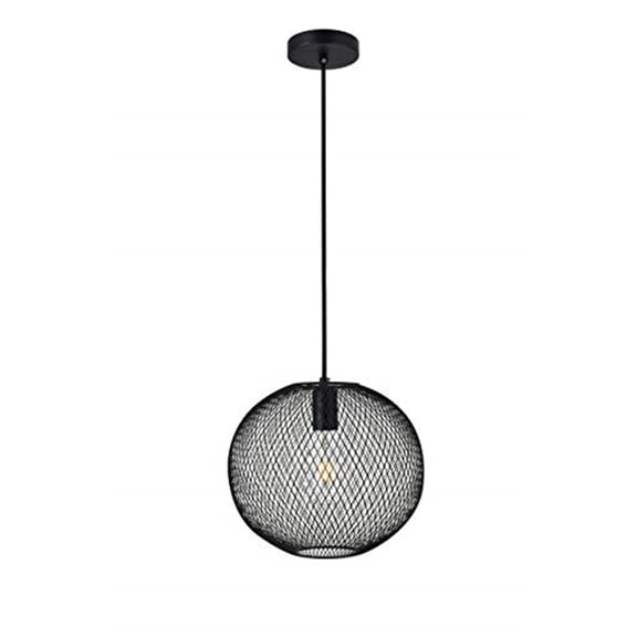 Living District Keller 1 Light Black Pendant