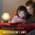 thumbnail image 6 of Mushroom Lamp - Dimmable Small Table Lamp with Glass Shade, Perfect for Living Room, Bedroom, and Home Decor - Blue (Includes Bulb), 6 of 8