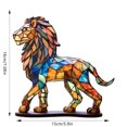thumbnail image 3 of 2025 New Desktop Animals Ornament - 3D Stained Glass Multicolor Acrylic&Metal Decor, Captivating Exquisitely Animal Statue Crafted Colorful Fashion Decorations for Home, 3 of 15