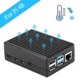 thumbnail image 2 of Aluminum Alloy Heatsink Case Passive Cooling Shell For Raspberry Pi 4 Model B, 2 of 8
