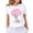 White-16, variant on Cancer Shirt Women Breast Cancer Awareness Shirts Ribbon Tree T-Shirts Cancer Short Sleeve Tops