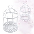 thumbnail image 2 of Jierger Small Contemporary Bird cage, Windproof Garden Accent & Desk Storage Case, Fun TreatHolder & Photo Backdrops, for House Garden Desk Decor DIY Photo Prop Accessory, 2 of 9