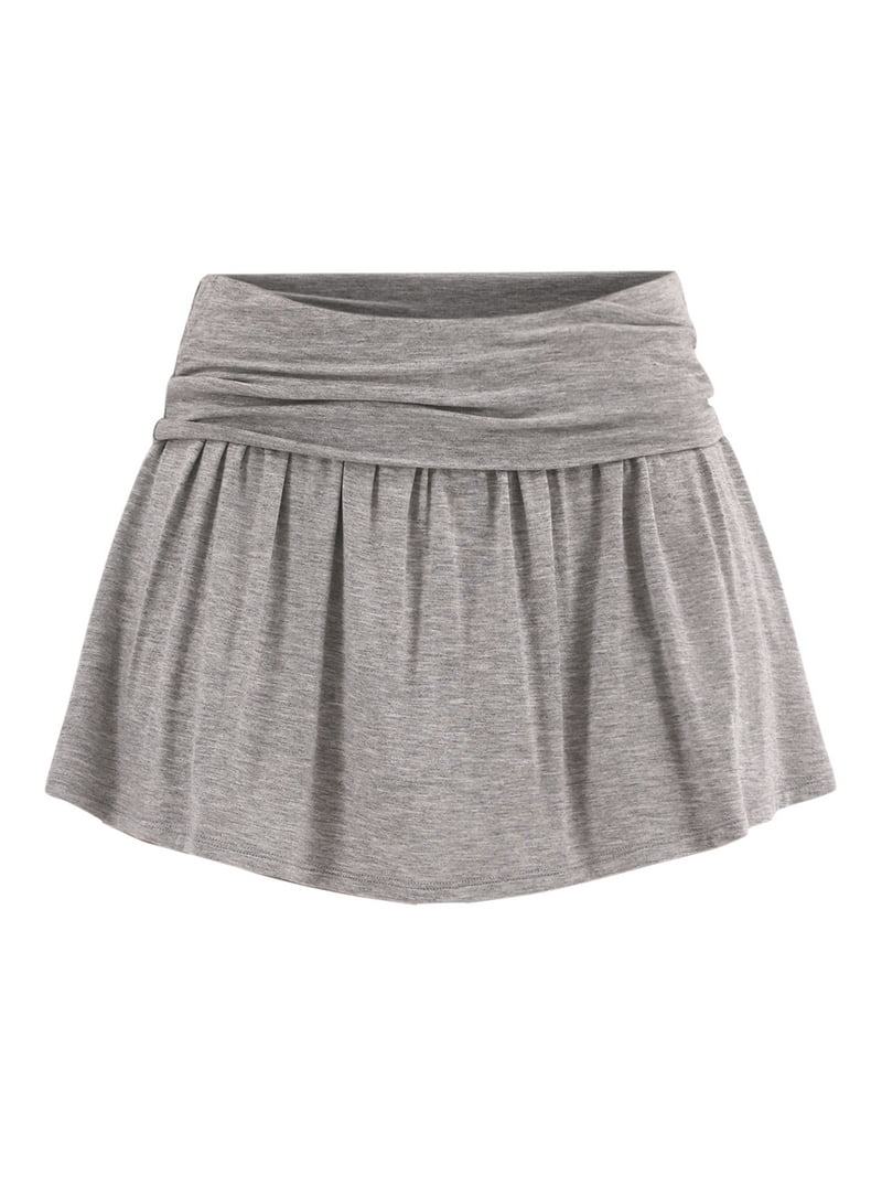 スカート Zoey pleats mini skirt gray / S Zoey pleats mini skirt