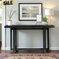 thumbnail image 2 of IVV 59" Minimalist Entryway Console Table in Black, Modern Sofa Table with Solid Pine Wood Frame, Easy Assembly for Home Decor, 2 of 9