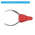 thumbnail image 4 of Uxcell 4.5"x2.6" PU Leather Embroidery Scissors Sheath Protective Cover, Red 2 Pack, 4 of 6