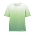 thumbnail image 4 of T Shirts For Women Womens Tops Short Sleeve Gradient Color Fashion Round Neck Casual T Shirt, 4 of 5