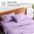 thumbnail image 3 of Bare Home Juego de Fundas de Almohada Colección Premium 1800, Doble Cepillado, Ultra Suave, Tamaño King, Lavanda, 2 Unidades, 3 of 7