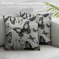thumbnail image 3 of Nawypu  Butterflies Throw Pillow Case Vector Black and White Butterflies Pillow Cushion Covers Home Sofa Decorative, 3 of 5