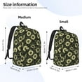 thumbnail image 3 of Honeii Sunflowers Print Canvas College Laptop Backpack, Durable Rucksack Travel Notebook Bag School Backpack Book Bag for Men Women-Medium, 3 of 7