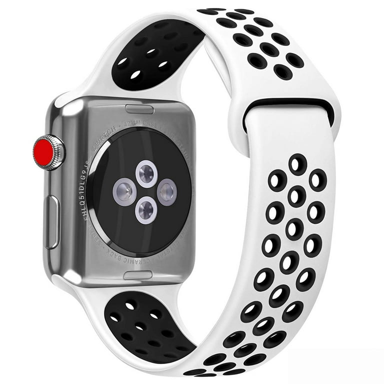 White Patent Band & Bracelet Bundle for Apple Watch Series 1,2,3,4,5,6 & SE  - Size 38mm/40mm, 38mm/40mm - Kroger