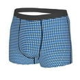 thumbnail image 2 of Bingfone Blue Gingham Men'S Underwear - Casual Stretch Boxer Briefs-Medium, 2 of 9