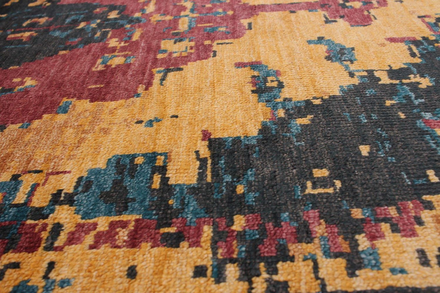 ECARPETGALLERY 4'8" x 6'7"  Transitional Jules Oushak Hand-knotted Area Rug for Living Room, Dining Room and Bedroom in Brown