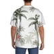 thumbnail image 3 of Fotbe Vintage Palm Trees Camisa Estampada de Manga Corta para Hombre, Casual de Verano, Estilo Playero, Sin Arrugas-4X-Large, 3 of 5