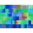 thumbnail image 1 of Ahgly Company Machine Washable Indoor Rectangle Transitional Blue Area Rugs, 2' x 4', 1 of 7