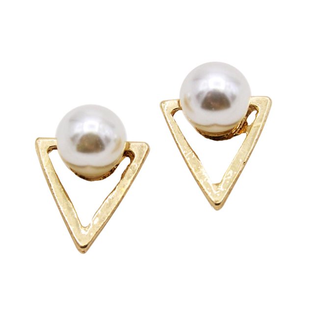 Pendientes de Botón de Cristal de Sintéticas para Mujer Joyas Nupciales Geométrica jinwen Pendientes geométricos creativos