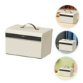thumbnail image 5 of OUNONA White Lockable Storage Box with Combination Lock Alloy and Plastic Portable Safe for Home and Travel, 5 of 8