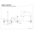 thumbnail image 2 of Kingston Brass KB8751NFLSP NuWave French Centerset Kitchen Faucet, Polished Chrome, 2 of 2