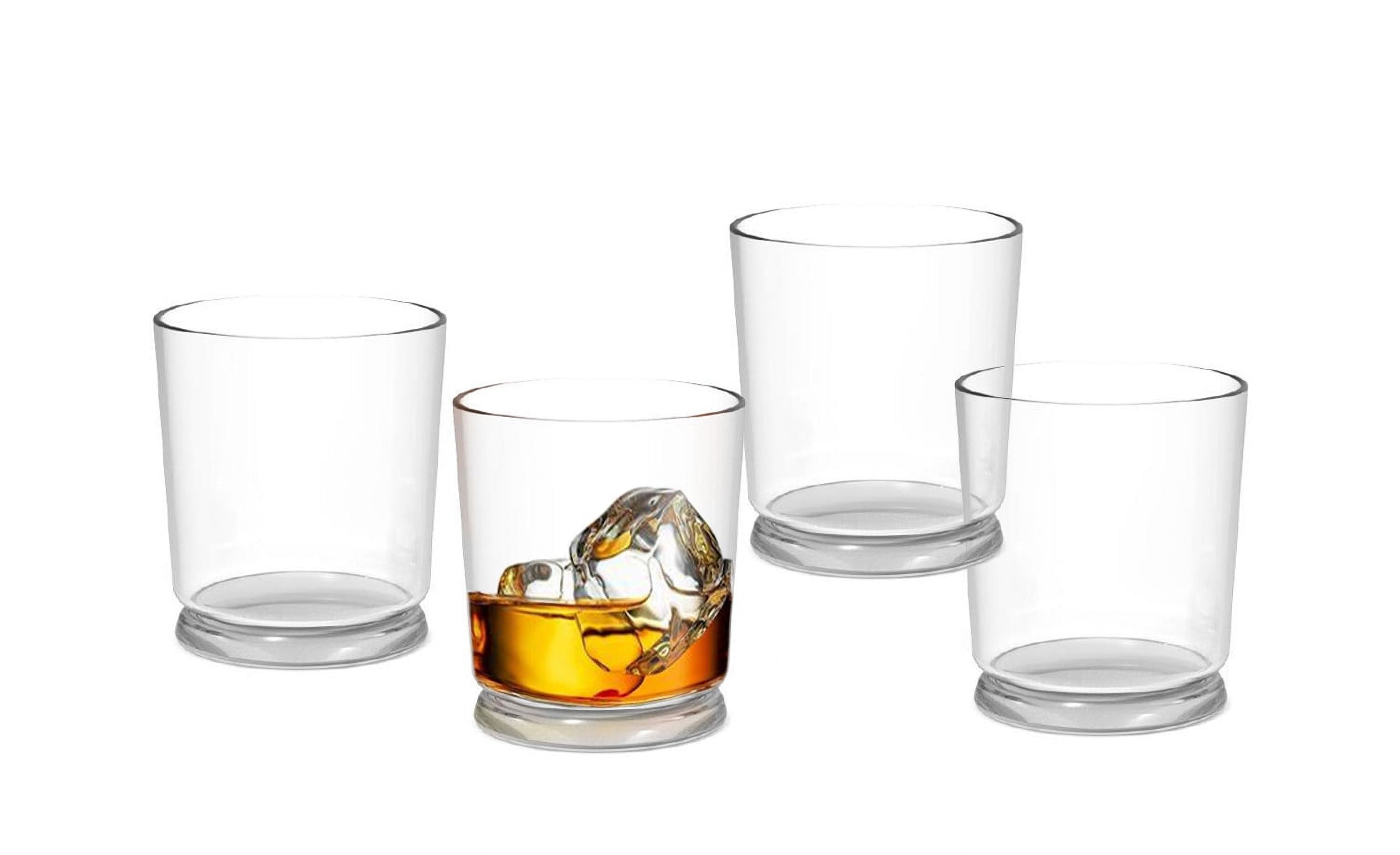 (2 pack) Better Homes & Gardens Emerson Clear Old Fashioned Glasses, 12 oz, 4 Pack