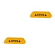 thumbnail image 4 of Kenally Pegatinas para puerta de coche, 4 Uds., marca de advertencia de seguridad Universal, cinta reflectante abierta, pegatina para casco de Type2 NO2 Kenally CBP103029, 4 of 5