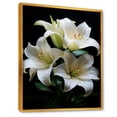 thumbnail image 2 of Designart "Pure Pearls In Floral Still Life" Flowers Floater Framed Canvas Prints, 2 of 5