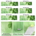 thumbnail image 3 of Kitchen Valances for Window, St. Patrick's Day Four-leaf Grass Light Filtering Rod Pocket Valance Curtain, Spring Pastoral Plant Short Curtains Window Topper for Bedroom Bathroom Living Room 60x18in, 3 of 9