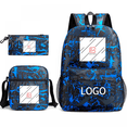 thumbnail image 2 of Three-piece Bag, Cartoon Peripheral Printed Backpack, Student Satchel Pencil Case, Can Be Customized-ZJKDGJKJ, 2 of 4