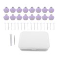 thumbnail image 2 of 16pcs Duvet Cover Fasteners Flower Shaped Anti Slip Pins Grippers, Lightweight Clips, Decorative Design, Easy Customization, Versatile Application,  Unlock, 2 of 8