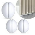 thumbnail image 3 of Shower Curtain Weights,silicone Coated Strong Shower Curtain Magnets, Prevent Shower Curtain From Blowing 3 Pairs White, 3 of 5