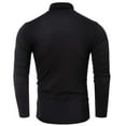 thumbnail image 1 of Pompotops Fall/winter High Neck Bottoming Shirt Men's Large Size Solid Color Long Sleeves on Sale, 1 of 3