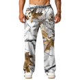 thumbnail image 5 of Dwelliawo Camo Sweatpants Men Plus Size Forest Branch Baggy Camouflage Bottoms for Men Causal Wide Leg Army Fatigue Trousers Streetwear Light Gray 3xL, 5 of 6