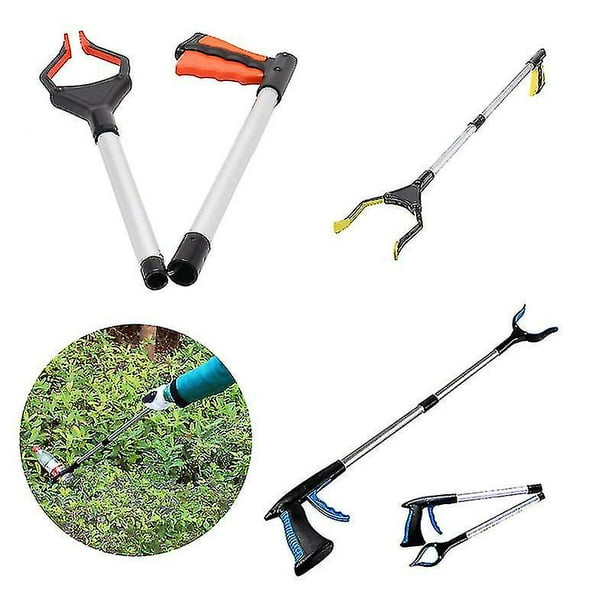 Litter Pickers Grabber Reacher Tool Foldable Rubbish Picker With 360 Rotating Head For Disabled