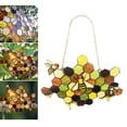 thumbnail image 4 of Acrílico honeybee Honeycomb pared decoración primavera jardín Patio Casa de cocina casa colgante ornamento arte escultura de de Soledad Estatua para colgar en la pared, 4 of 10