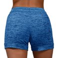 thumbnail image 4 of Bzhegqhd Spring Summer Solid Color Pockets Yoga Drawstring Outwear Sports Shorts for Women, 4 of 7