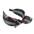 thumbnail image 4 of Paquete de 2-4 diademas para mujer con lazo, diadema elástica Alice, aro para el pelo, color negro 2 piezas, 4 of 8