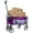 Purple, variant on Collapsible Foldable Wagon Cart with Strapping, Utility Beach Wagon Cart Wagon Grocery Cart for Camping Shopping