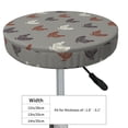 thumbnail image 4 of Easygdp Rooster Print Easy To Install Bar Stool Covers&Stool Covers Round&Elastic Stool Cover, Barstool Covers,Washable&Bottom With Elastic Edge-13 inch, 4 of 7