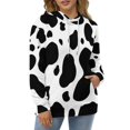 thumbnail image 4 of Cow Print 3D Print Hoodie Men Women Autumn Thin Pullover Sweatshirt Vintage Streetwear Tops, 4 of 6