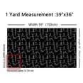 thumbnail image 3 of Homewish Gymnastics Lover Fabric by the Yard 3 Yard,Sport Theme Sewing Fabric,White Black Room Decor Fabric by the Yard For Girls Kids,Microfiber Bedroom Decor, 3 of 6