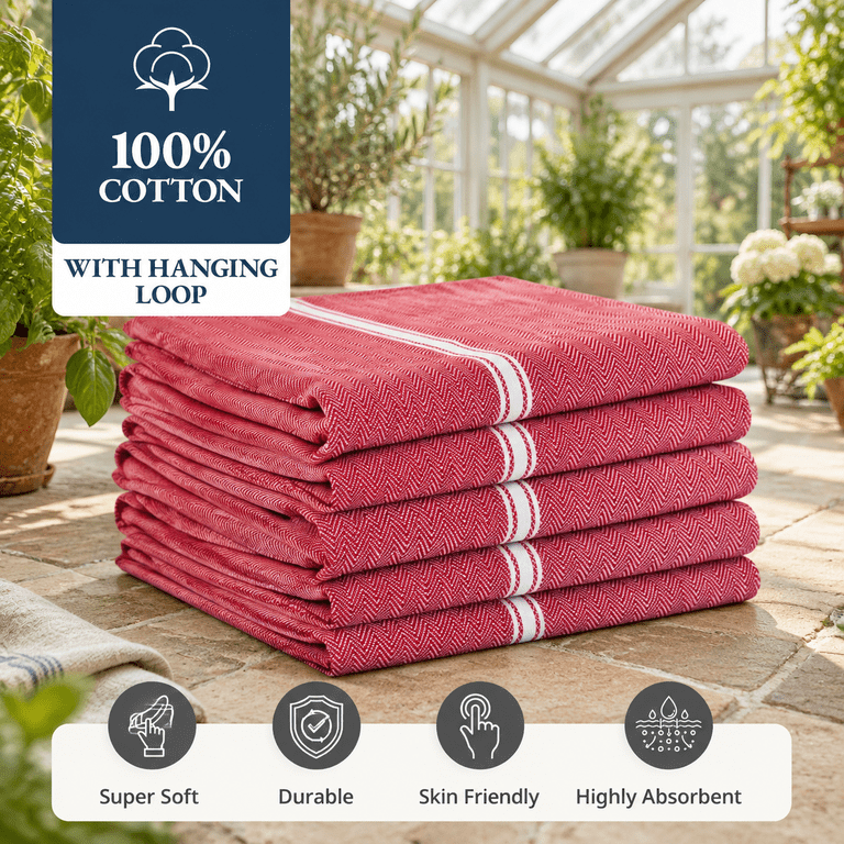 Ton Kitchen Towels Absorbent Lint-free 12 Pack - Walmart.com